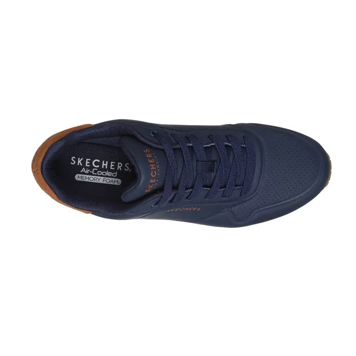 Skechers Mens Uno Navy Lace Up