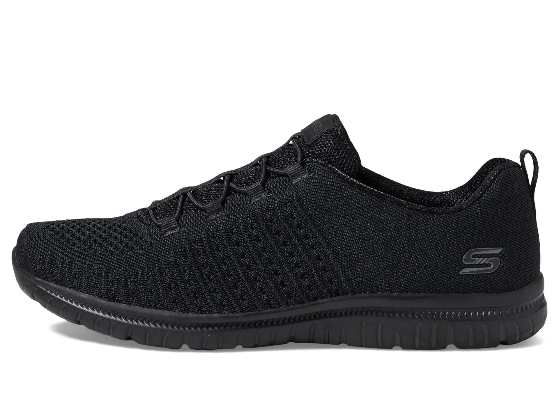 Skechers Women's Virtue Sneaker, Black/Black