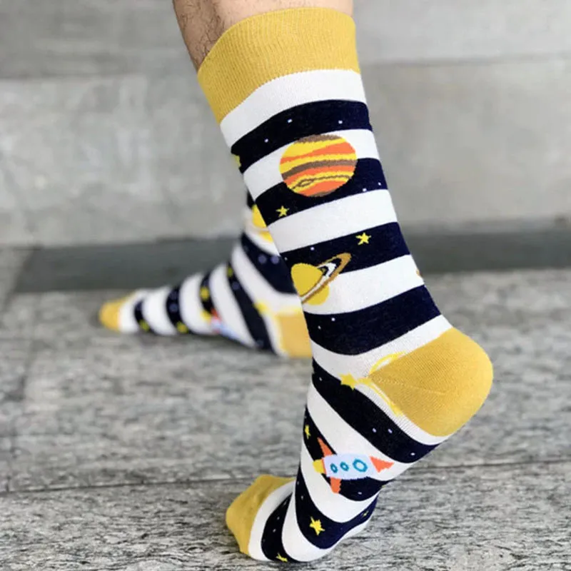 The Great Conjunction Printed Crew Length Socks