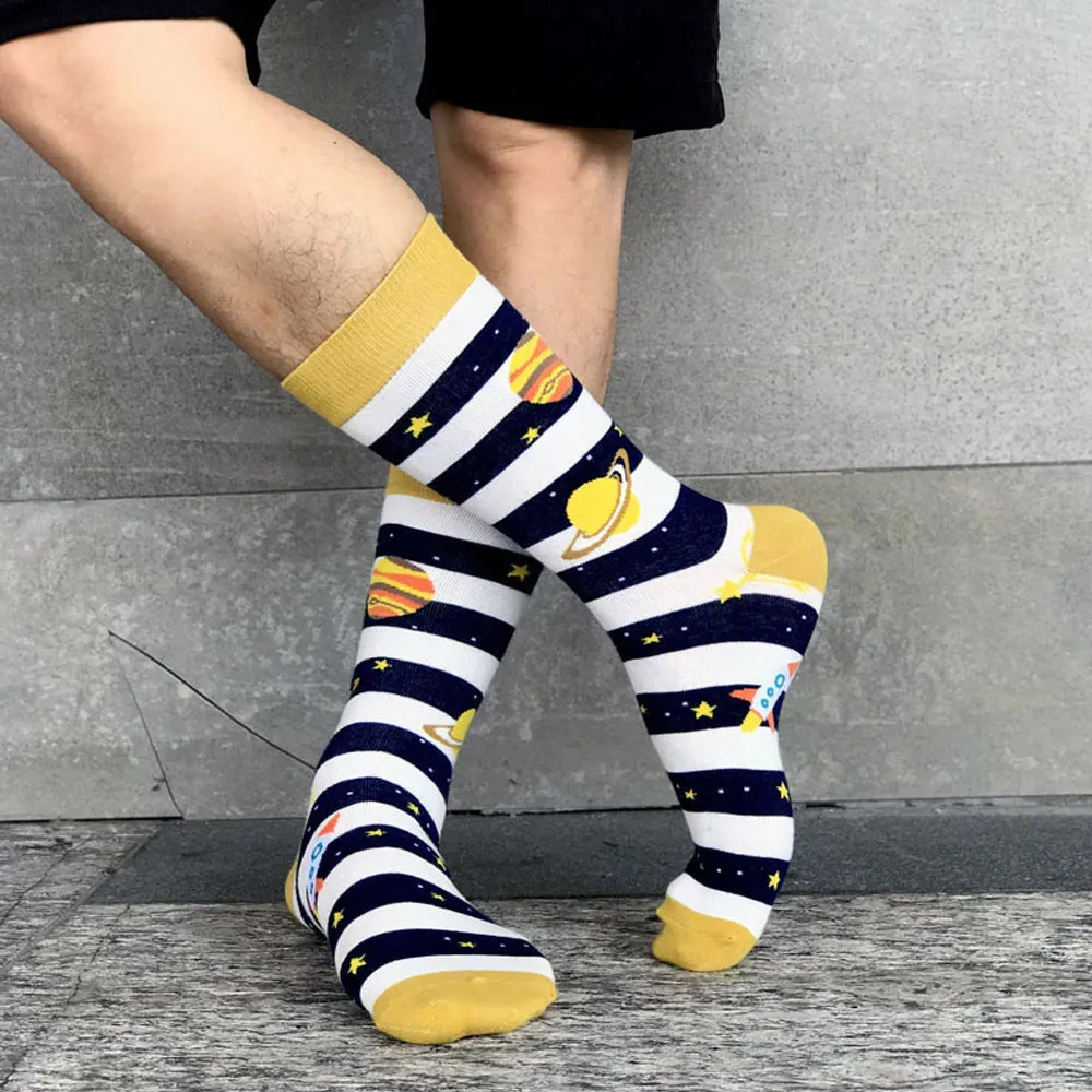 The Great Conjunction Printed Crew Length Socks