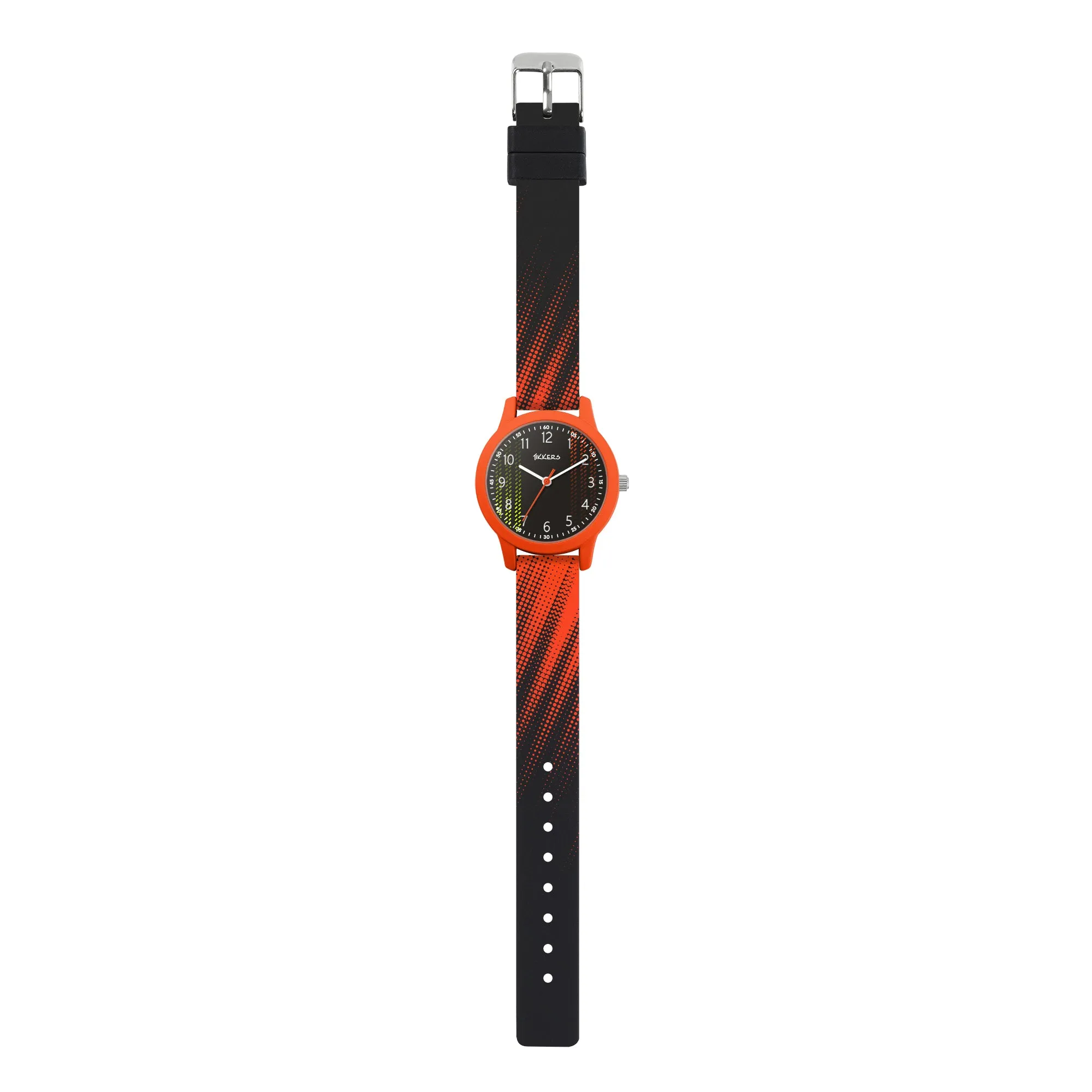 Tikkers Black & Orange Football Watch, Necklace and Wallet Gift Set