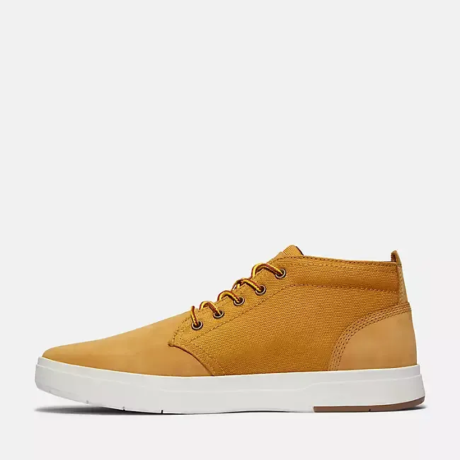 Timberland Men's Davis Square Chukka Shoes - Wheat Nubuck