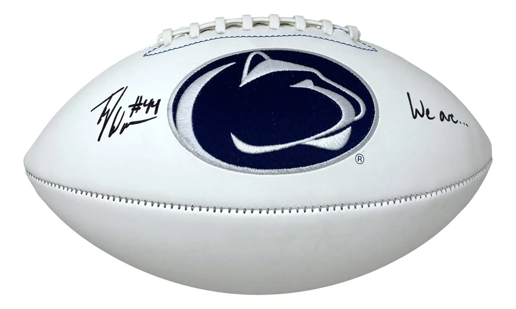 Ty Warren Signed Penn State Logo Football We Are Inscribed JSA SD