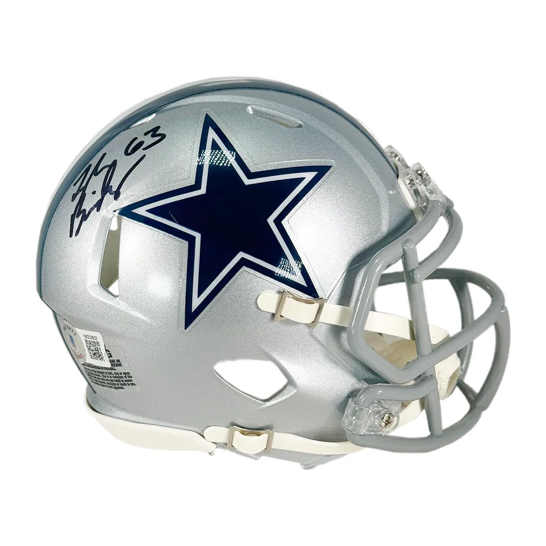 Tyler Biadasz Signed Dallas Cowboys Speed Mini Football Helmet (Beckett)