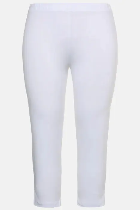 Ulla Popken Capri Leggings in White