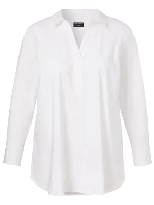 Via Appia Due White Collared Blouse