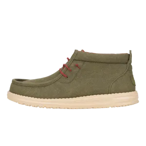 Wally Mid Waxed Canvas - Olive