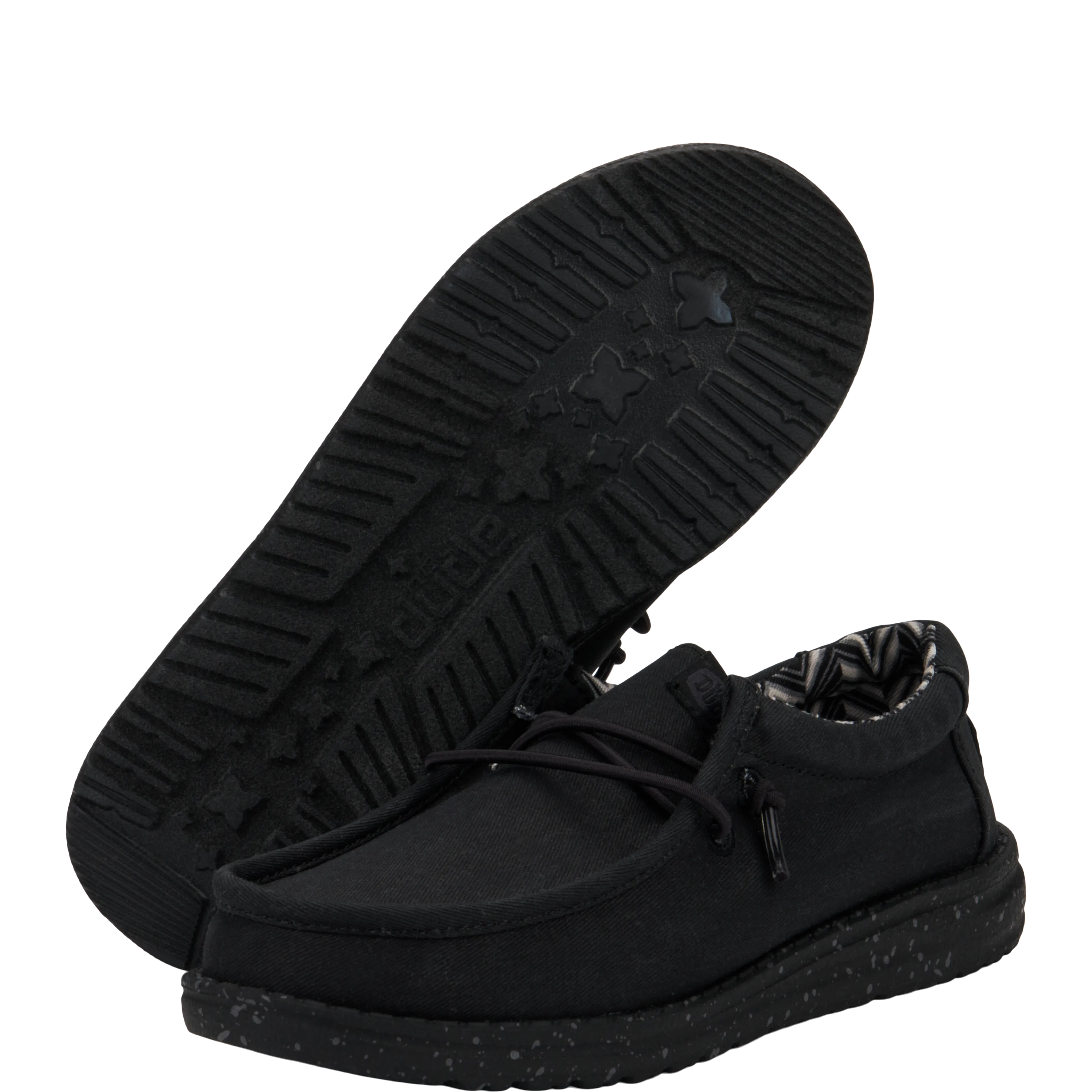 Wally Toddler Stretch Canvas - Black/Black