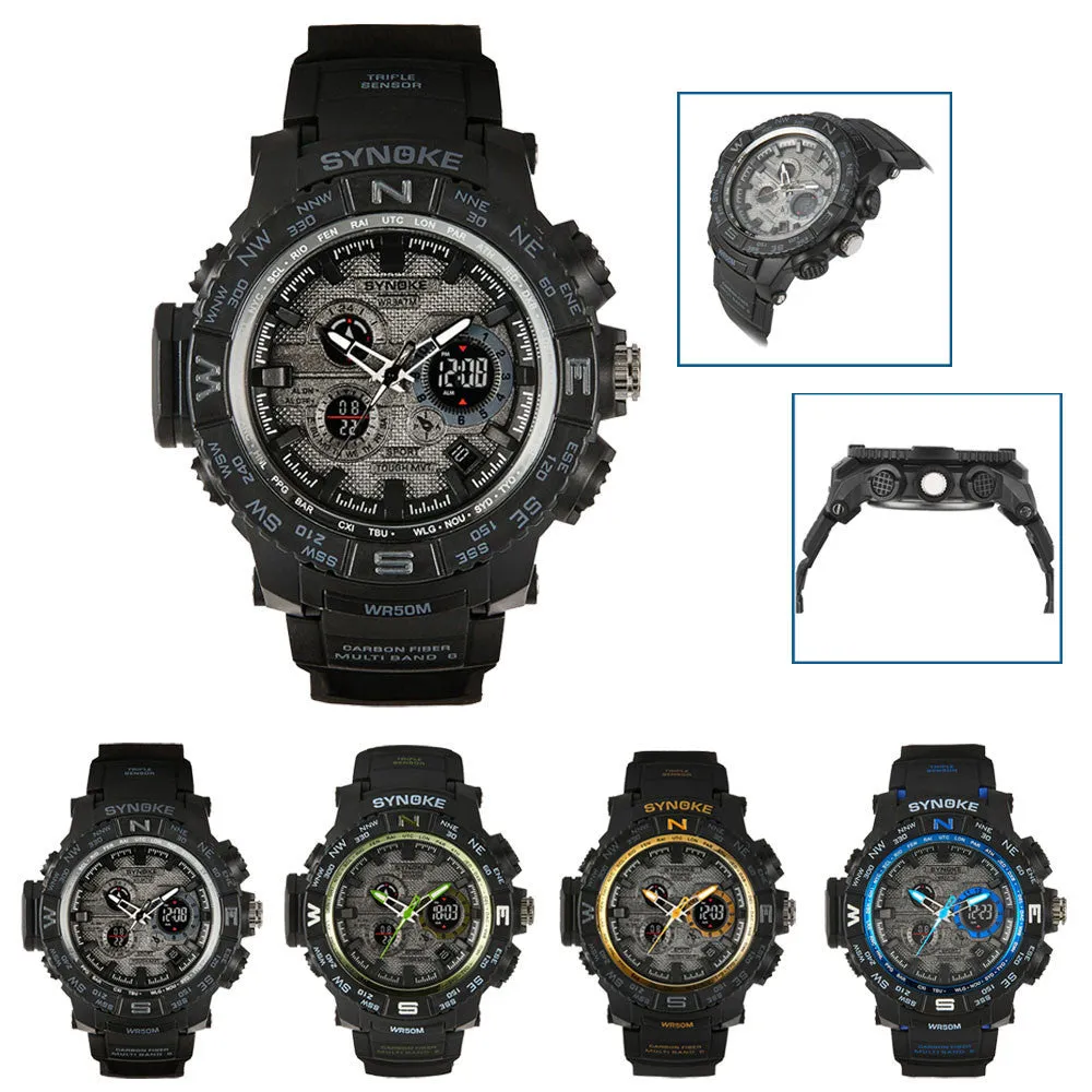 Waterproof High Quality Multi Function Glow Digital LED Quartz Sports Watch Waterproof