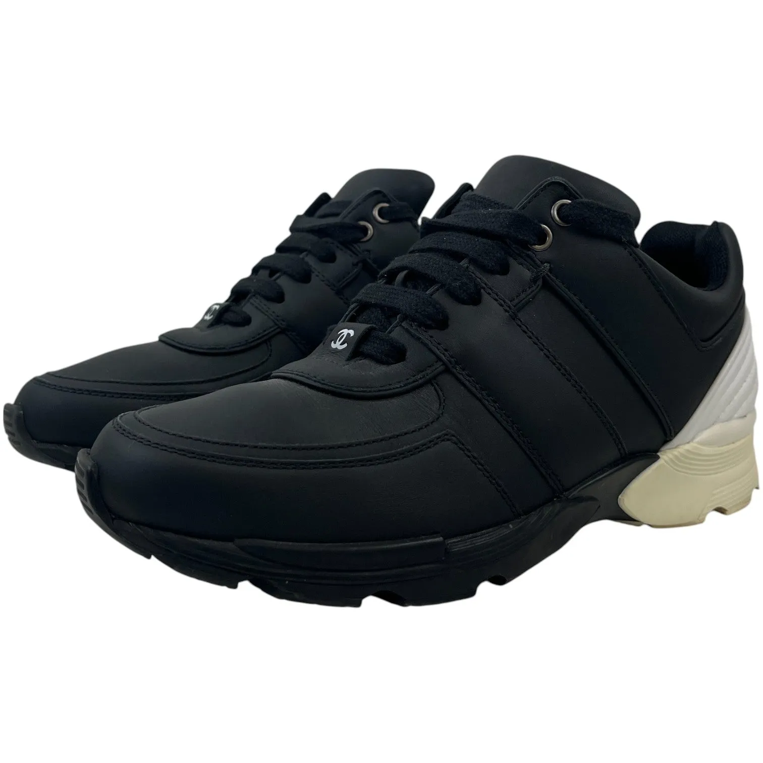 Women's Cc Logo Low Trainers Black Size EU 37.5 / UK 4.5