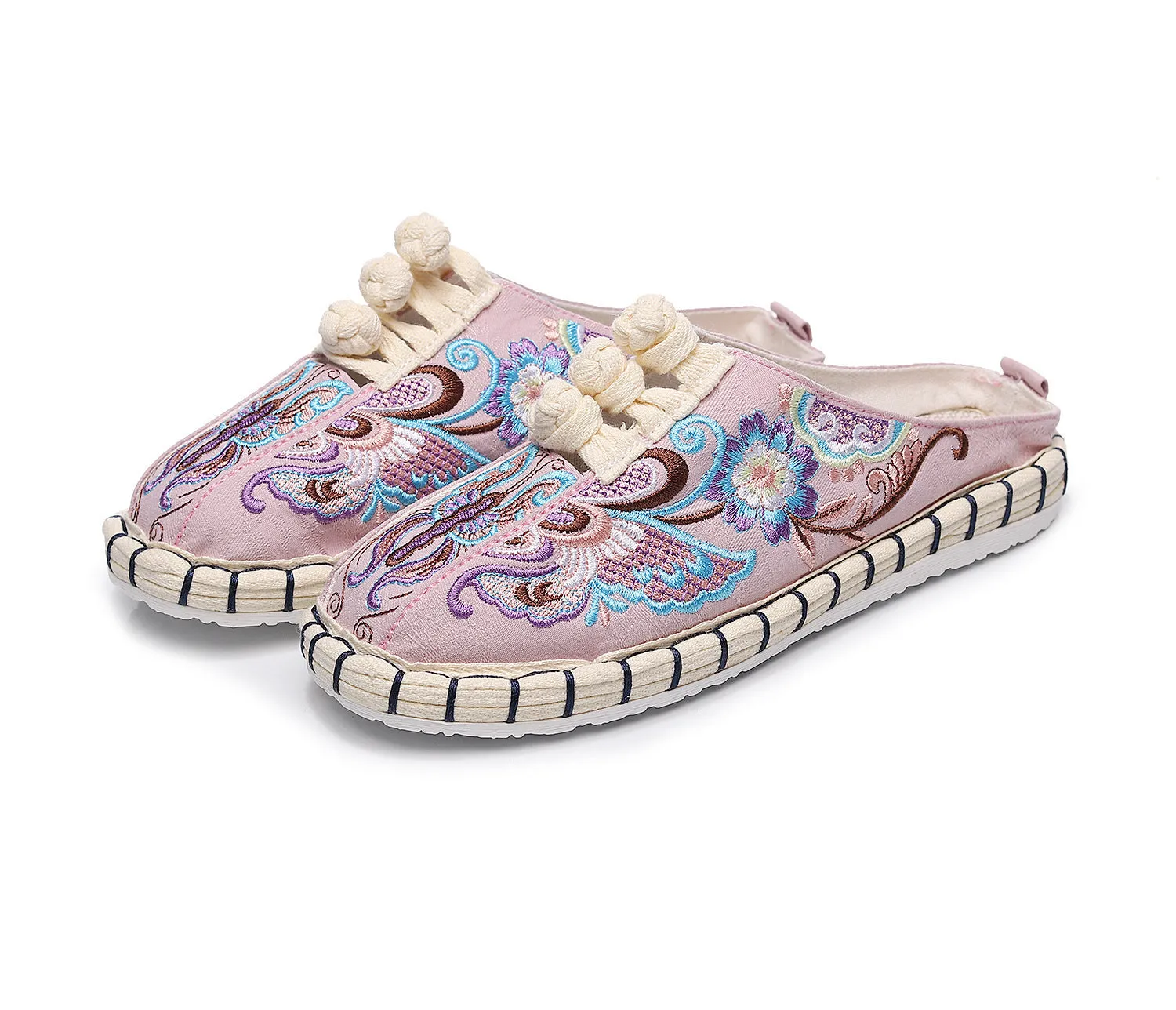 Women's Ethnic Style Old Beijing Cloth Strong Canvas Shoes