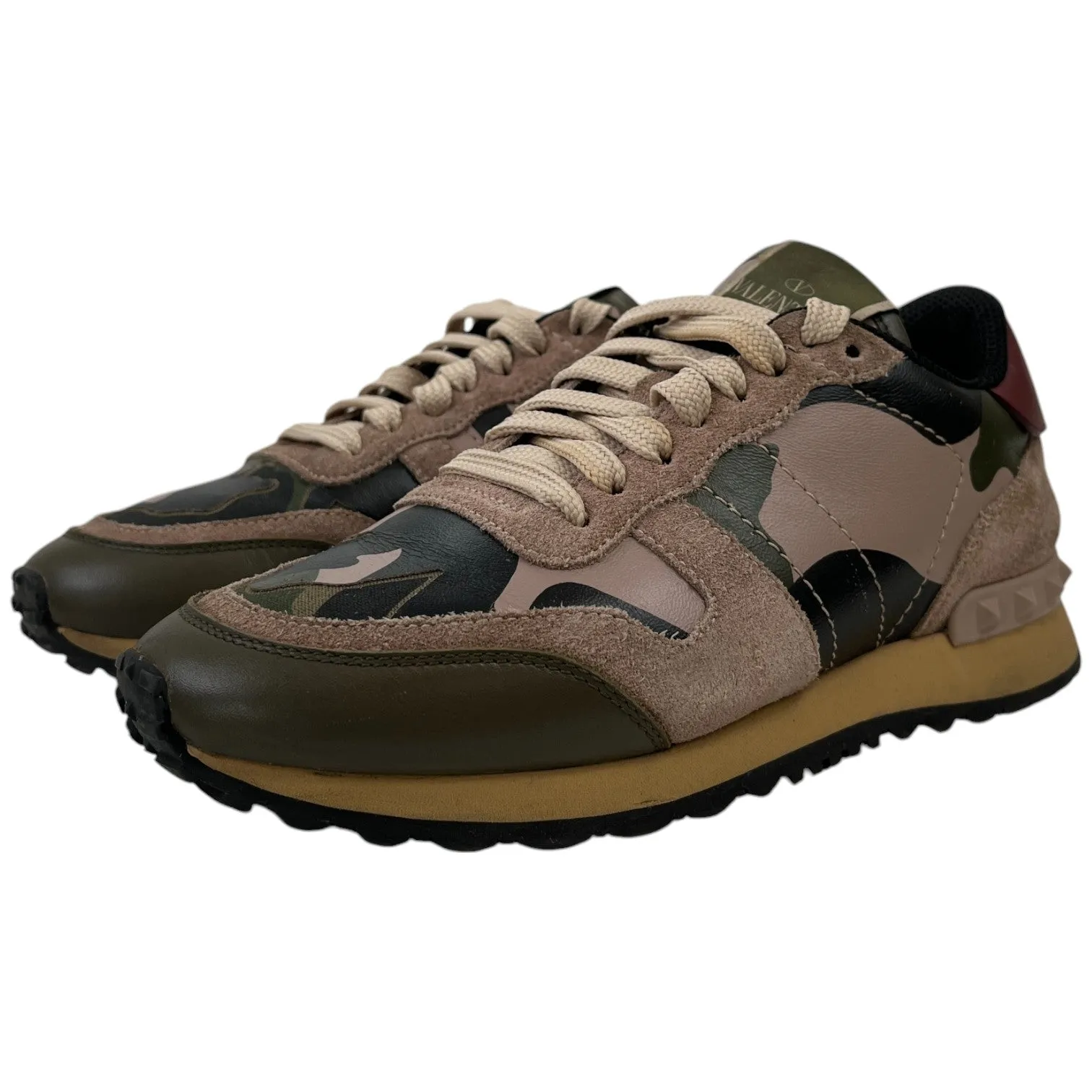 Women's Rockrunner Low Trainers Khaki Size EU 35 / UK 2