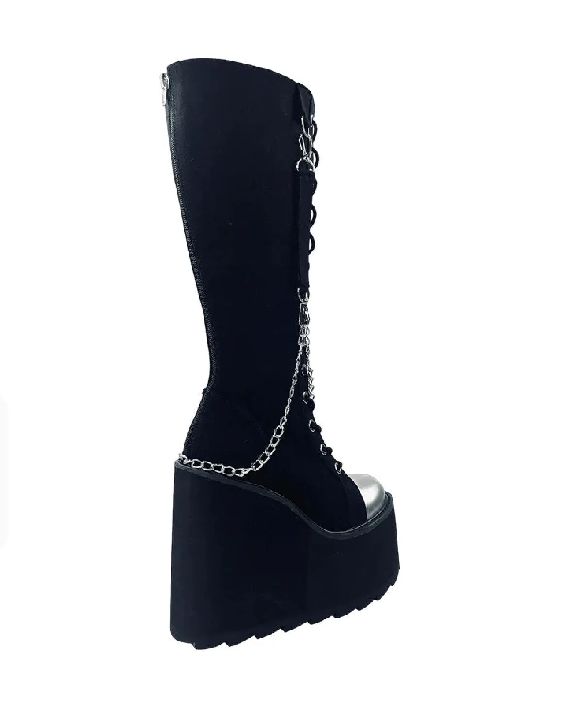 YRU Detention Black/Silver BNDG Boots