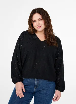 Zizzi Lisa Blouse in Black