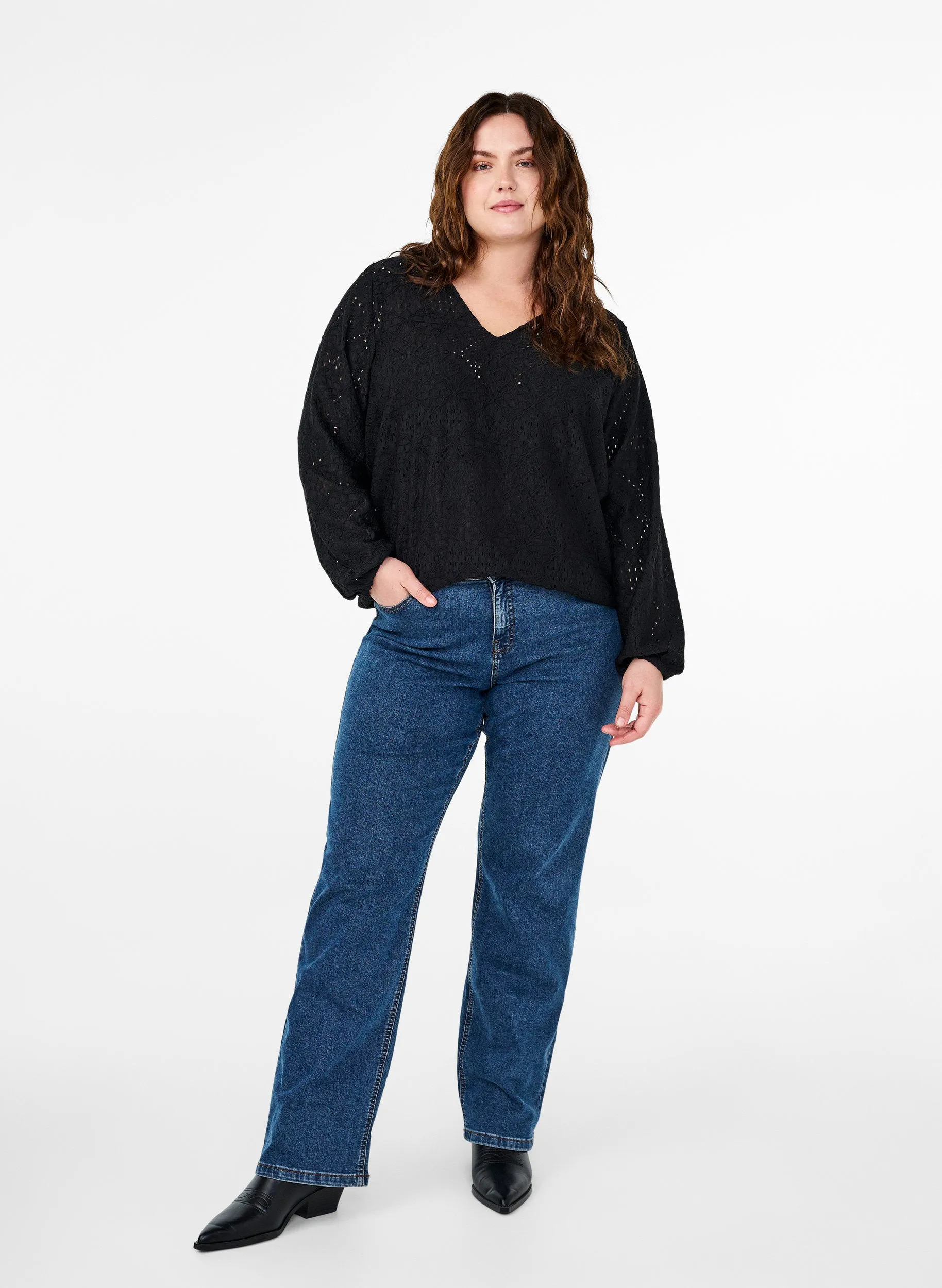 Zizzi Lisa Blouse in Black