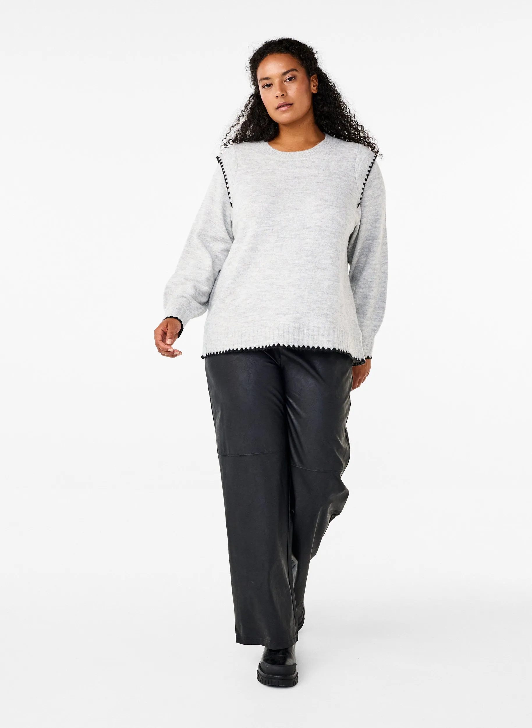 Zizzi Ziggi Jumper in Grey